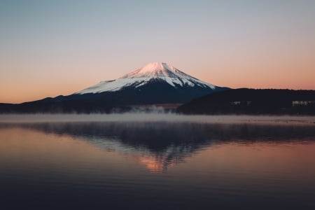 Mount Fuji - sky, lake, japan, mountain, fuji, scenery, japanese