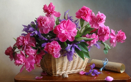 Bouquet - basket, boquet, Flower, nature