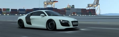 Audi R8 - wide screen, dual monitor, car, wide, panoramic, audi r8