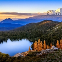 lake in nature