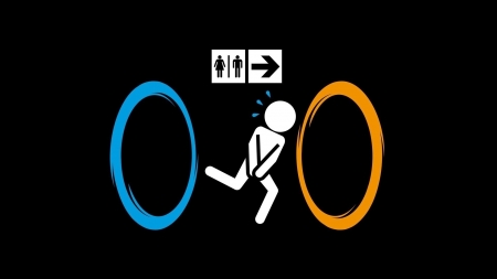 Portal fun - portal, entertainment, cool, video game, funny