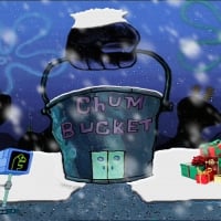 Spongebob Squarepants Chum Bucket Winter Background