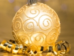 Golden Sparkly Bauble