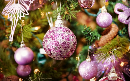 Merry Christmas! - christmas, craciun, deco, ball, green, pink