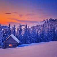 Winter sunset