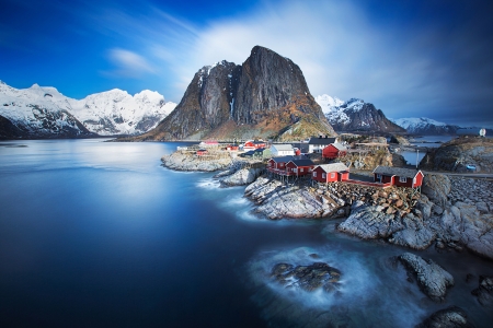 Lofoten Islands - Norway - lofoten, norwegian coast, european countries, lofoten islands, norway, island, sea, nature, snow