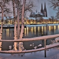 Winter in Regensburg,Germany