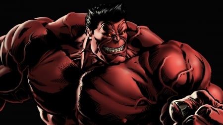 Red Hulk - marvel, Hulk, Red, angr