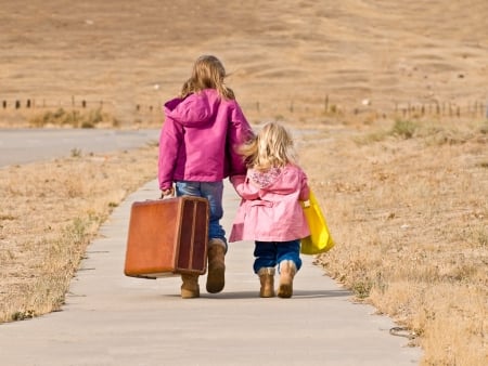 little girl - dainty, pretty, pink, pure, child, fair, Walk, nice, bonny, kid, childhood, Mountain, beauty, baby, Hair, Belle, comely, white, 2 girls, cute, wallpaper, people, blonde, bag, DesktopNexus, sightly, beautiful, photography, girl, lovely, sweet, street, little, adorable