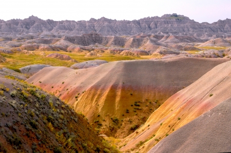 The Badlands - scenic, mountains, nature, badlands