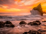 Sunset on Malibu Beach