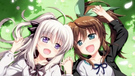 Rinne & Fuuka - Loli, Cute, Shoujo-AI, Girls, Mahou Shoujo Lyrical Nanoha ViVid, Berlinetta, Anime, Yuri, Girl, Romance, Fuuka, Reventon, Love, Rinne, ViVid Strike