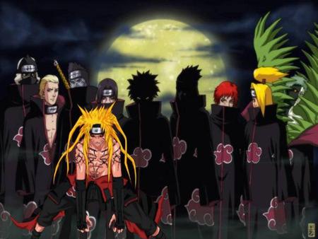 naruto with akatsuki - anime, naruto