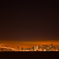 Golden Gate Bridge At Night  