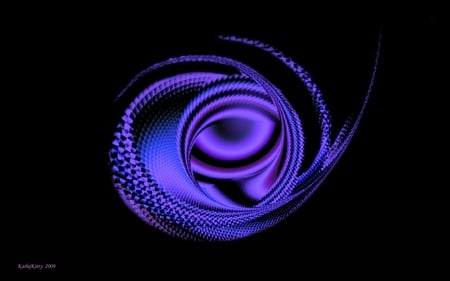 Ladies Eye Fractal - spiral, eyeball, lavender, blue, eye, colors, cool, pink, cg, black, purple, fractals, 3d, color, fractal