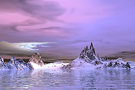 Ice Mountain of Pink - nice, cool