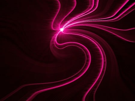 Pink Flash - star, abstract, pink, light, flash, line