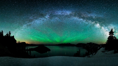 Aurora Borealis - night, sky, stars, northern lights