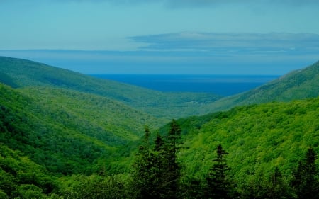 Ocean View - ocean, scenery, mountain, view