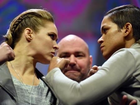 UFC 207: Nunes vs. Rousey - blonde, Judoka, Bantamweight, UFC, Ronda Rousey, Champion, Amanda Nunez, UFC 207, fighter, WMMA, MMA, Ronda Jean Rousey, actress, babe, mixed martial artist, lady, woman, model, Strikeforce World Champion