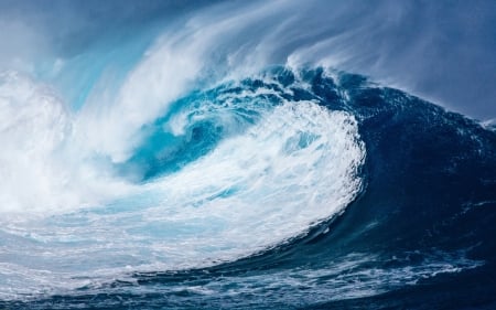 Waves - nature, ocean, blue, waves