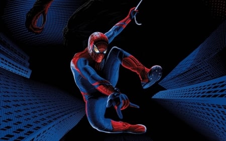 Spiderman swinging - TV series, Spiderman, fun, movies, entertainment, cool