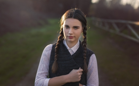 Model - girl, women, hair, Model