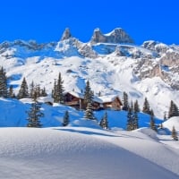 Winter in mountains