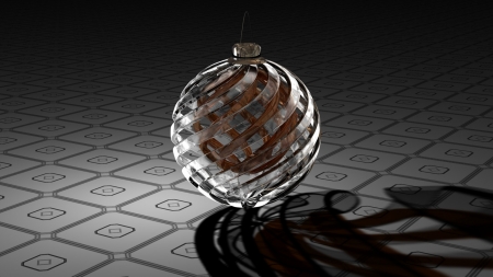 Christmas Bulb - bulb, Christmas, 3D, White