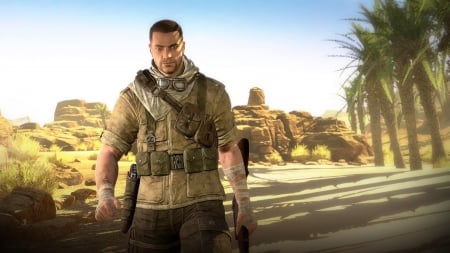 Sniper Elite 3 - soldier, Sniper Elite, game, shooter, military, 505 Games, Sniper Elite III, Sniper Elite 3, 3rd person, sniper, stealth, Rebellion Developments, gaming, tactical, video game