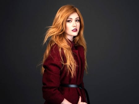 Katherine McNamara - portrait, wallpaper, model, mcnamara, beautiful, actress, katherine, coat, katherine mcnamara, 2017