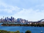 Sydney City And Harbour Bridge