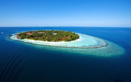 Paradise Island - beach, ocean, trees, landscape, photography, paradise, water, nature, forest, island, sea, sand