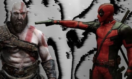 Kratos & Deadpool - kratos, deadpool, marvel, god of war