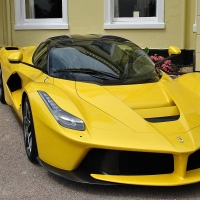 yellow Ferrari