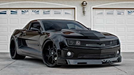 Chevrolet Camaro - black cars, chevrolet, vehicles, camaro, chevrolet camaro, cars