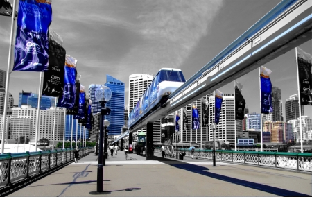 Monorail Darling Harbour Sydney - Darling, Monorail, Harbour, Sydney