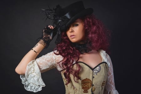 Steampunk-Girl - Girl, Steampunk, women, Cosplay