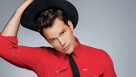 Chris Pratt - chris pratt, hat, man, red, actor, black