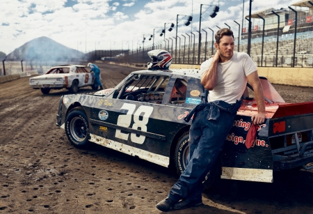 Chris Pratt - actor, car, Chris Pratt, man, race