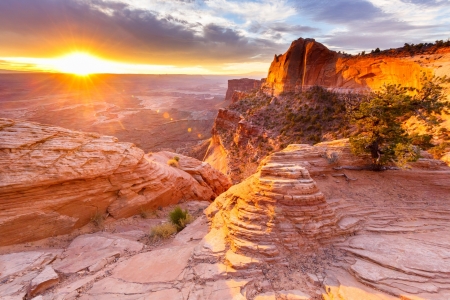 Landscape - landscape, sunset, nature, sky