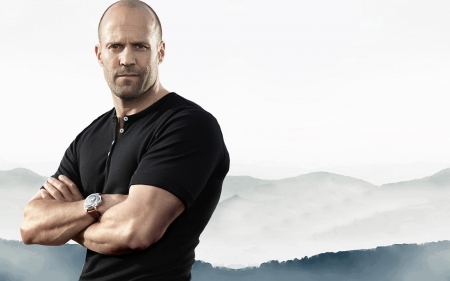 Jason Statham - jason statham, actor, black, man