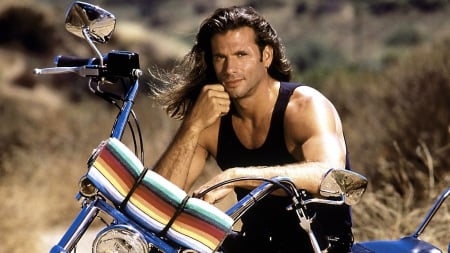 Lorenzo Lamas - motorcycle, Lorenzo Lamas, actor, man