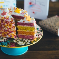 Rainbow Layer Cake