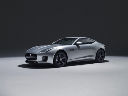 2018 Jaguar F-Type - black rims, silver, jag, 2018