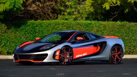 2012 McLaren MP4-12C High Sport - Silver, 2012, Orange Accents, Soprts Car