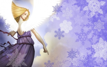 â€¢áƒ¦âœ¿áƒ¦â€¢ - winter, art, fantasy, angel