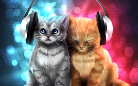 Cool Cats - Misic, Art, cool, Cats