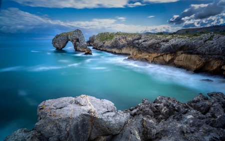 Coast - Coast, ocean, rocks, sky