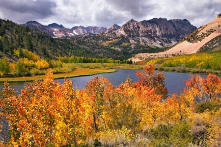 lake - nature, snow, lake, mountain, tree